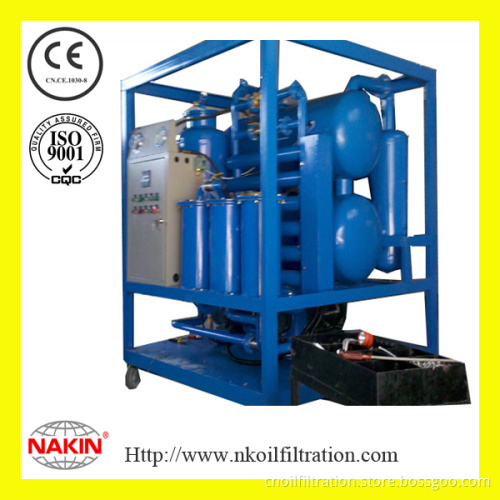 vacuum transformer oil filtration machine